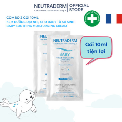 Gói 10ml - Kem Dưỡng Ẩm Dịu Êm Cho Bé NEUTRADERM Soothing Moisturizing Cream
