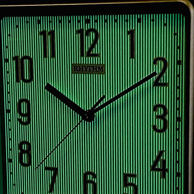 Đồng hồ treo tường Nhật Bản Rhythm CMG598NR13- Kt 25.2 x 25.2 x 4.3cm, 500g Vỏ nhựa. Dùng Pin.