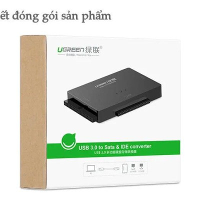 Ugreen UG30353US160TK Bộ chuyển đổi USB 3.0 sang SATA + IDE cao cấp - HÀNG CHÍNH HÃNG