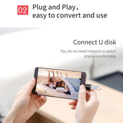 Đầu chuyển OTG Baseus USB Type C sang USB Full size (TYPE C- USB)/ (USB-TYPE C)/ (TYPE C-MICRO)- Hàng chính hãng