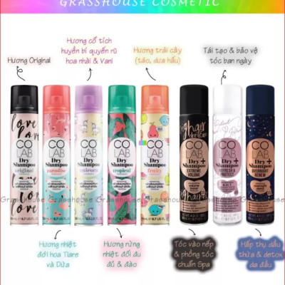 Dầu gội khô COLAB hương Extreme Volume 200ml