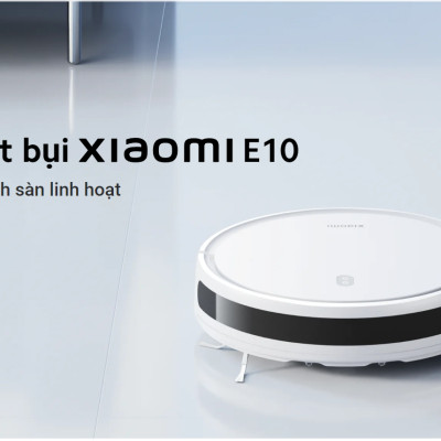 Robot hút bụi lau nhà Xiaomi Robot Vacuum E10 Lực hút 4000Pa Bản quốc tế - Hàng chính hãng