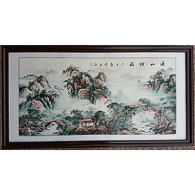 Tranh thủy mạc , núi non hùng vĩ