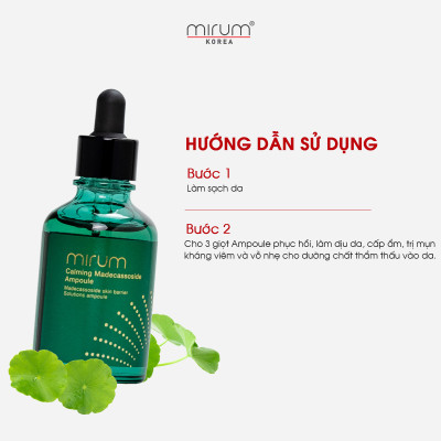 Tinh chất phục hồi da chuyên sâu, cấp ẩm Mirum 50ml - Mirum Calming Madecassoside Ampoule