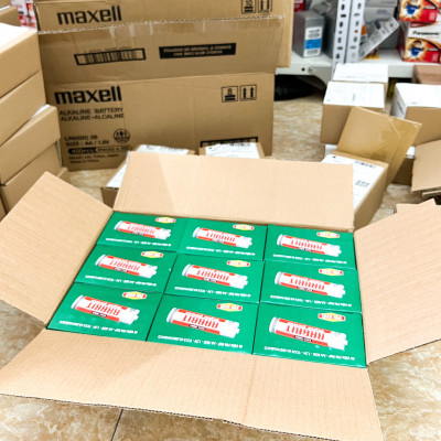 1 Thùng 18 Hộp ( 720 Viên ) Pin con thỏ cỡ AA ( Pin tiểu AA ) 1,5V R6P nhãn đỏ Vỉ PVC4 - Hàng chính hãng