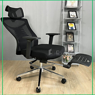 Ghế văn phòng ngả lưng có gác chân ngủ trưa Ghế lưới trưởng phòng cao cấp CR4323-M