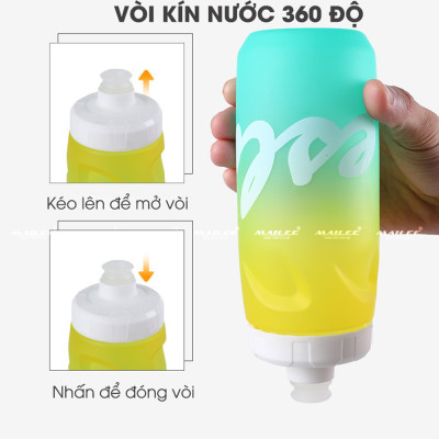 Bình Nước Xe Đạp YLB-28, Dung Tích 620ml, Chất Liệu Nhựa PP5 an toàn, Tiện Lợi Cho Thể Thao Ngoài Trời và Tập Luyện - Mai Lee