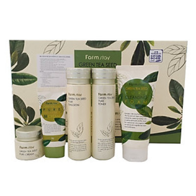 Bộ dưỡng da cấp ẩm, ngừa lão hóa chiết xuất hạt trà xanh