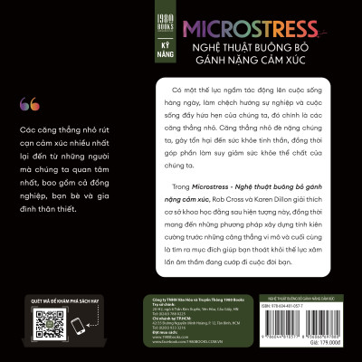 Sách - Microstress - Nghệ Thuật Buông Bỏ Gánh Nặng Cảm Xúc - Rob Cross, Karen Dillon