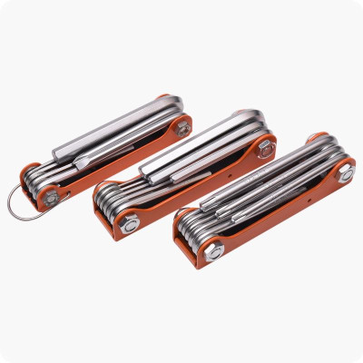 Bộ Lục Giác Gấp gọn 8 Trong 1 Thép Chrome Vanadium 540611 HARDEN