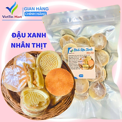 Bánh Đậu Xanh Nhân Thịt Nướng Giòn 250g VietTin Mart