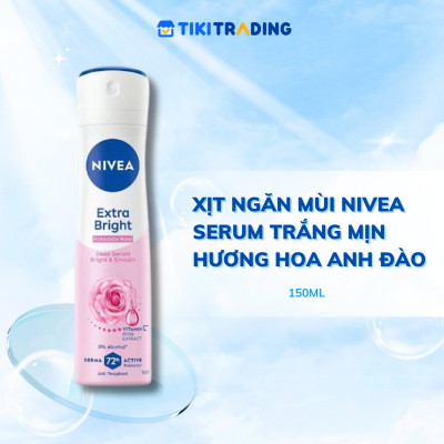 Xịt Ngăn Mùi NIVEA Serum Trắng Mịn Hương Hoa Anh Đào (150 ml) - 85308