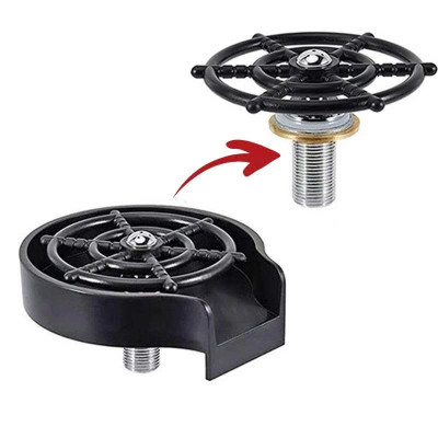 [Tặng dây cấp INOX] Khay Rửa Ly Dụng Cụ Rửa Ly Cốc Siêu Nhanh - Quầy Bar, Quán Coffee, Gia Đình