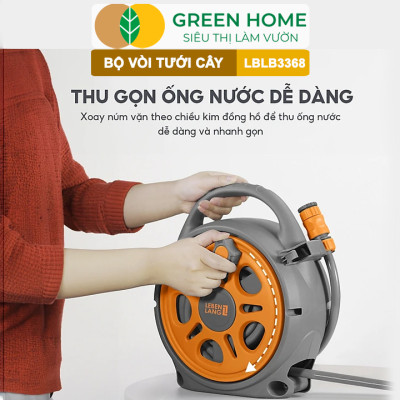 Bộ Vòi Nước Tưới Tưới Cây, Rửa Xe Đa Năng Greenhome, Lebenlang LBLB3368, Chế Độ Tưới Thông Minh