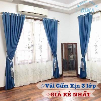Rèm Cửa Phòng Khách Cao Cấp,Chống Nắng Tốt,Nhiều Màu,Kích Thước