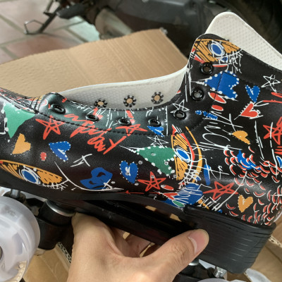 giày patin hai hàng bánh phát sáng