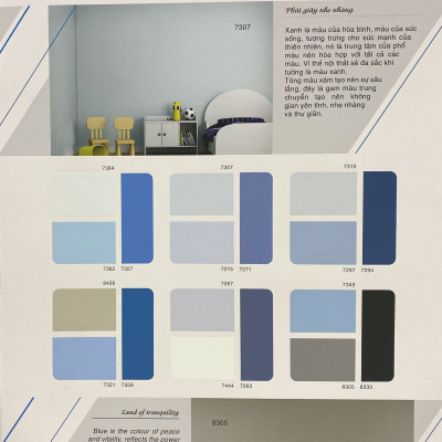 Sơn phào chỉ cho trần nhà Toa 4 Seasons Top Silk  màu C- 7271 _1L