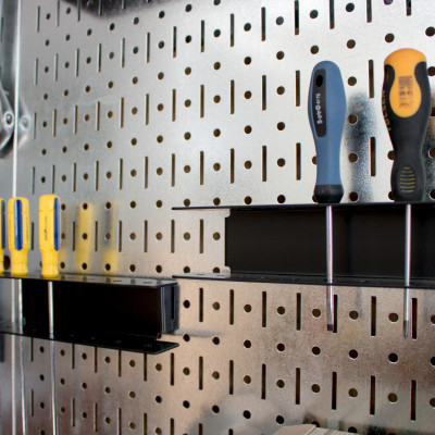 Giá treo mũi khoan Pegboard bằng thép sơn tĩnh điện - Phụ kiện cho bảng treo dụng cụ cơ khí