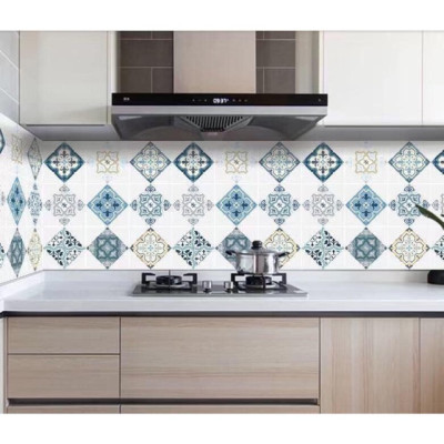 GIẤY DECAL BẾP HOA VĂN, DÁN TƯỜNG TRANG TRÍ, DÁN NHÀ BẾP (giao mầu ngẫu nhiên )