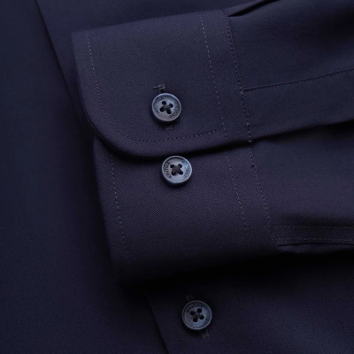 Áo sơ mi tay dài nam màu Xanh đen Form Fitted - ROUTINE 10F24SHL070 | ROUTINE CÀ MAU