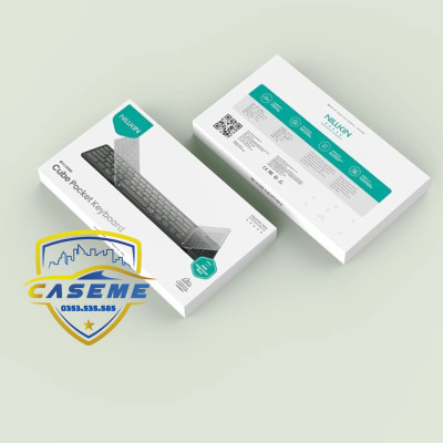 Bàn Phím Bluetooth Gập Gọn Nillkin Cube Chính Hãng – Tích Hợp Touchpad, Bọc Da Cao Cấp, Dành Cho Smartphone, iPad, Laptop - Hàng Chính Hãng