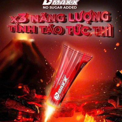 DMAXX thức uống bổ sung vitamin năng lượng không đường DAMODE 59 gói màu đỏ mỗi gói 2,2gr