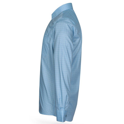 Áo sơ mi nam KHATOCO dài tay kẻ caro A1MD468T1-CNCR177-2411-D