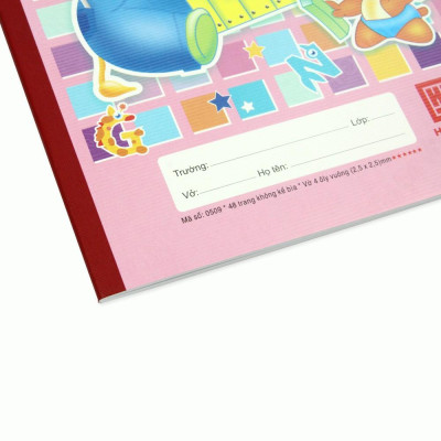 Vở 4 ô ly 48 trang Hồng Hà School Bạn Nhỏ - 0509