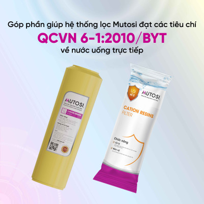 Lõi lọc nước Mutosi - Lõi số 2 Cation - Hàng chính hãng