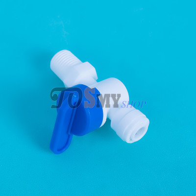 Van khóa ren ngoài 13 (1/4) ra dây 10mm (3/8) hoặc 6mm (1/4)- linh kiện máy lọc nước, phun sương, lắp dàn tưới cây, bể thủy sinh, cá cảnh, bán cạn (Hàng chính hãng)