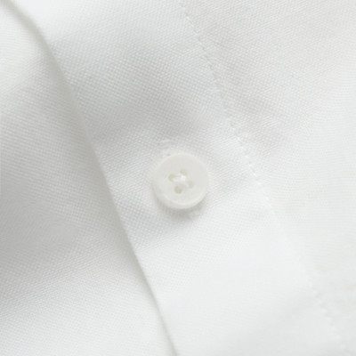 Áo Sơ Mi Nam Oxford Cổ Trụ màu Trắng ROUTINE Form Fitted - 10S24SHL006CR1 | ROUTINE CÀ MAU