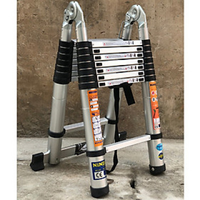 Thang nhôm rút gọn chữ A NINDA ND38AI- Hàng chính hãng