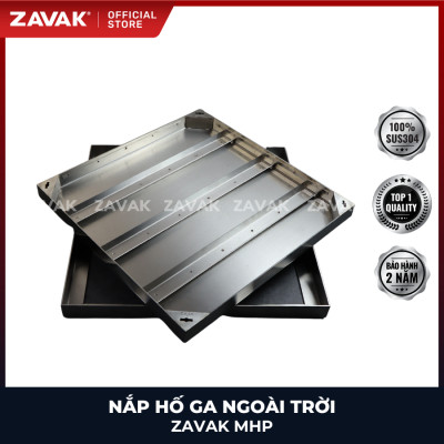 Nắp hố ga lát đá ZAVAK MHP-AA60 KT60x60cm/ lát đá 2cm/ inox 304