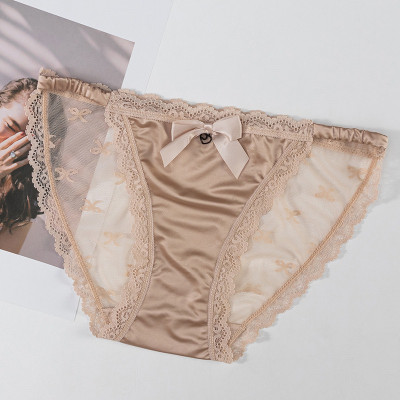 Combo 5 quần lót nữ phi lụa phối ren Voronin Q8234 – Mềm mịn, sexy, co giãn 4 chiều