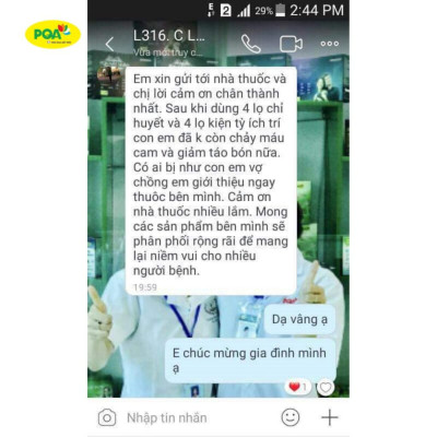 3 Hộp Chỉ Huyết PQA Hỗ Trợ Thanh Nhiệt, Cầm Máu Và Hạn Chế Xuất Huyết Hộp 250ml