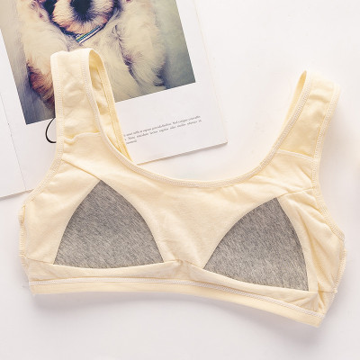 Áo Lót Nữ Áo Lót Học Sinh Ba Lỗ Cotton Hoa Chìm Mút Liền 1358 – Êm Ái, An Toàn, Thoáng Mát