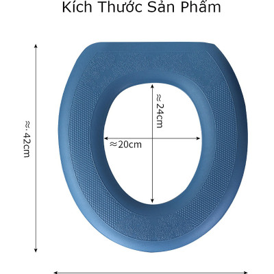 Miếng Lót, Đệm Lót Bồn Cầu Giữ Ấm Mùa Đông MINIIN , Chống Thấm Nước Chất Liệu Mút Xốp EVA Mềm Mại Ấm Áp - Giao Màu Ngẫu Nhiên