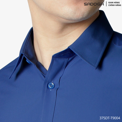Áo Sơ Mi Sadoga Trơn Màu Dáng Regular Fit, Vải Mềm Mịn, Thoáng Khí T9004