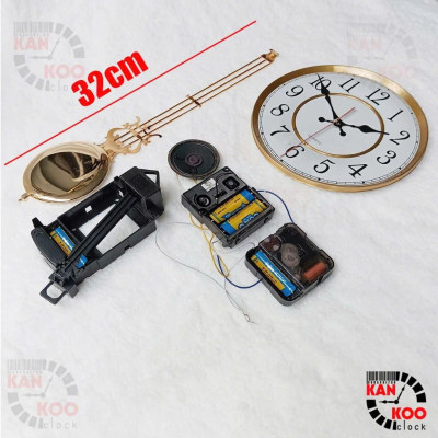 [COMBO 06] 7 món linh kiện lắp đồng hồ treo tường, đồng hồ gỗ lũa, DIY