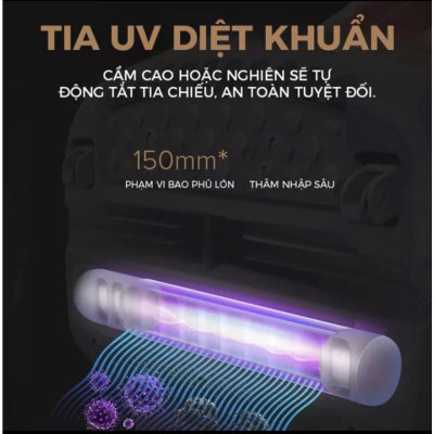 Günter & Hauer Máy hút Bụi Diệt Rận Rệp Cầm tay Thiết Bị Diệt Khuẩn Tia Hồng Ngoại X16 - Hàng chính hãng