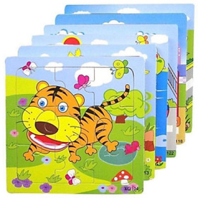 Tranh Ghép 2D Thông Minh Bằng Gỗ An Toàn Cho Bé