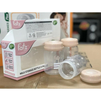 Bộ 3 Bình Trữ Sữa Mẹ FATZBABY 150ml FB0120N