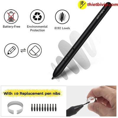 Bảng Vẽ Điện Tử XP-Pen Deco Fun L 10X6 inch Android Hỗ Trợ Cảm ứng Nghiêng kèm Bút Vẽ Không Sạc P01 - Hàng Chính Hãng