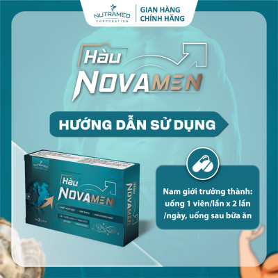 Viên uống Hàu Novamen hỗ trợ bổ thận, tráng dương, tăng cường sinh lý nam giới (30 viên) - Nutramed