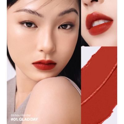 Son kem lì nhiều dưỡng GLAMRR Q LONG WEAR LIP CREAM 5g by Gilaa