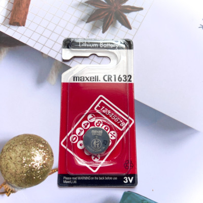 Vỉ 1 Viên Pin 3V MAXELL CR1632 Nhập Khẩu Nhật Bản 