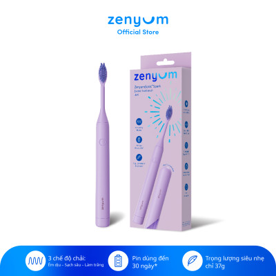 [MỚI] Bàn chải điện ZenyumSonic Spark - Màu Tím Lilac / Kem / Xanh Sage