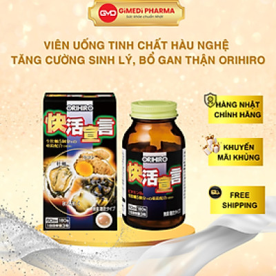 Viên Uống Tinh Chất Hàu Tươi Nghệ Tỏi Orihiro 180 Viên Nhật Bản Hỗ Trợ Cải Thiện Sức Khỏe Nam Giới