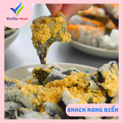 Snack Rong Biển Sấy Giòn Lắc Trứng Muối Phomai Viettinmart 200g