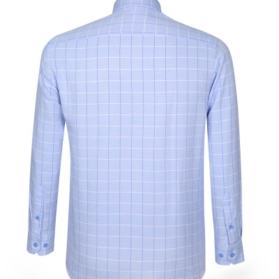 Áo sơ mi nam tay dài form suông Khatoco A1MD498T1-CNCR317-2504-D công nghệ NANO